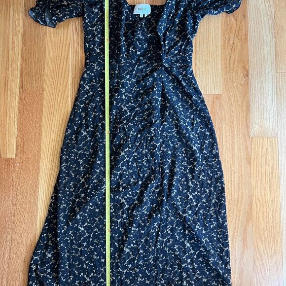 ba&sh Eden Bleunuit floral printed wrap midi dress size S or US 4 - Picture 7 of 9